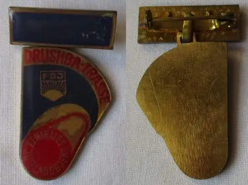DDR Ehrenabzeichen Zentrales Jugendobjekt Drushba-Trasse FDJ (109003)