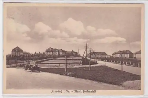 45858 Ak Arnsdorf in Sachsen - staatliche Heilanstalt 1926