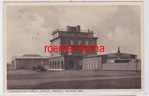 84773 Foto Ak Chemnitz Flughafen-Restaurant 'Ikarus' 1928
