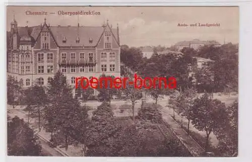 85269 Ak Chemnitz Oberpostdirektion, Amts- und Landgericht um 1910