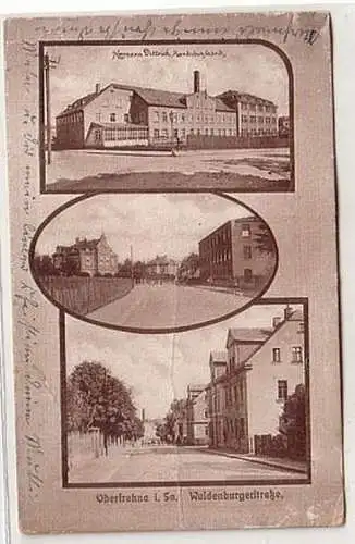 60819 Ak Oberfrohna Waldenburgerstraße H. Dittrich Handschuhfabrik um 1930