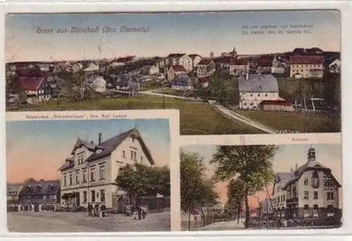 60464 Mehrbild Ak Gruß aus Mittelbach Bezirk Chemnitz 1921