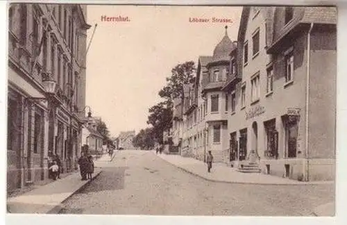 12455 Ak Herrnhut Löbauer Strasse um 1910