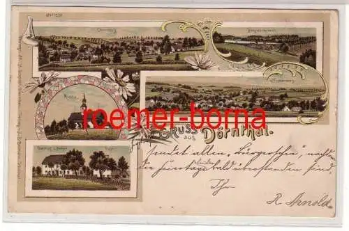 80438 Ak Lithografie Gruss aus Dörnthal Gasthof usw. 1901