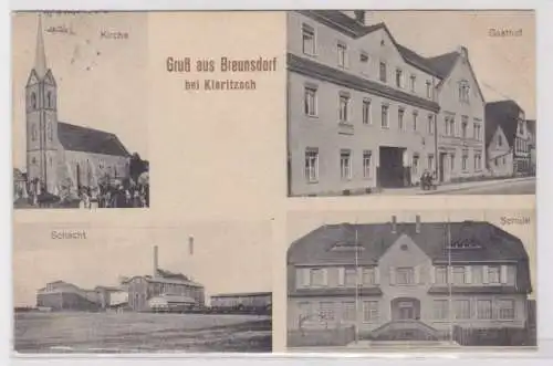95566 Mehrbild Ak Gruß aus Breunsdorf bei Kieritzsch Schacht, Gasthof usw. 1910