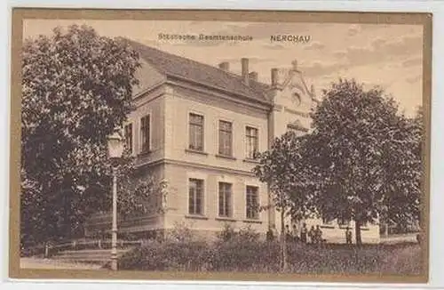 52362 Ak Nerchau Städtische Beamtenschule um 1930