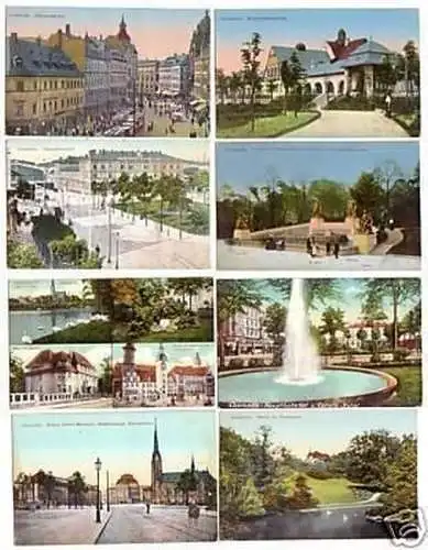 26556 / 8 Ak Chemnitz Johannisplatz usw. um 1920