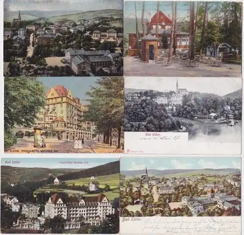 77159/6 Ak Bad Elster 'Waldquelle', Palast Hotel Wettiner Hof usw. um 1920