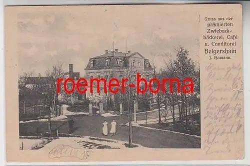 77934 Ak Gruß aus der prämierten Zwiebackbäckerei Belgershain 1924
