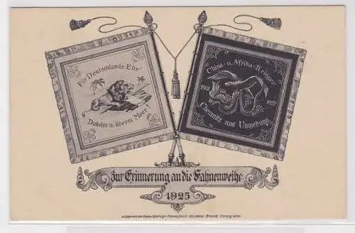 45224 Ak Fahnenweihe China- und Afrika Krieger Chemnitz und Umgebung 1925