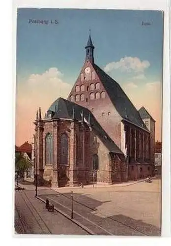 56797 Feldpost Ak Freiberg in Sachsen Dom 1916
