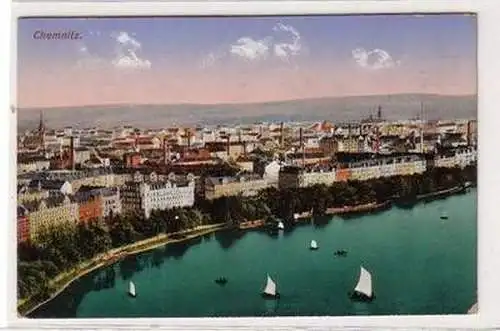 44252 Feldpost Ak Chemnitz Totalansicht 1916