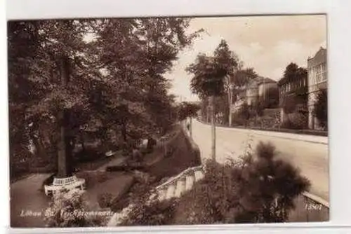 47568 Ak Löbau Sachsen Teichpromenade 1937