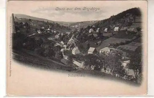 49051 Ak Gruss aus dem Erzgebirge Pobershau um 1900