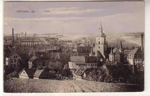 55420 Ak Meerane in Sachsen Totalansicht 1904