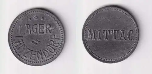 alte Zink Wertmarke "Mittag" Lager Lanzendorf bei Himmelfron Bayern (104158)