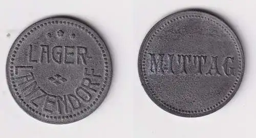 alte Zink Wertmarke "Mittag" Lager Lanzendorf bei Himmelfron Bayern (103147)