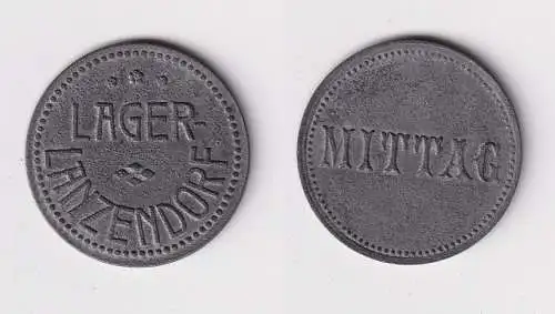 alte Zink Wertmarke "Mittag" Lager Lanzendorf bei Himmelfron Bayern (101834)
