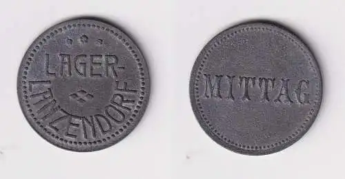 alte Zink Wertmarke "Mittag" Lager Lanzendorf bei Himmelfron Bayern (108189)