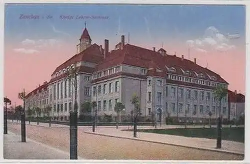 52436 Ak Zwickau i. Sa. Königl. Lehrer-Seminar um 1920