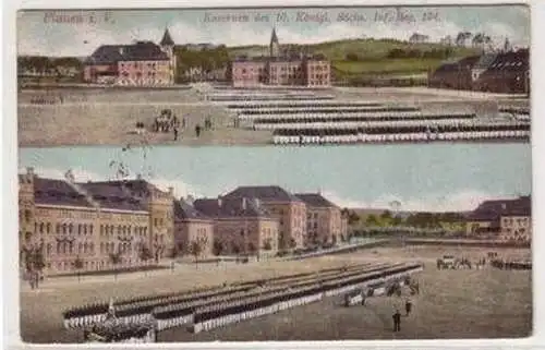 16573 Mehrbild Ak Plauen im Vogtland Kasernen 1920