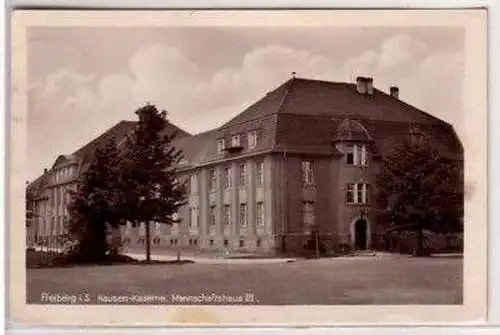 43911 Ak Freiberg Hausen Kaserne Mannschaftshaus 1943