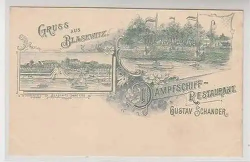 51685 Mehrbild Ak Gruß aus Blasewitz Dampfschiffrestaurant um 1900