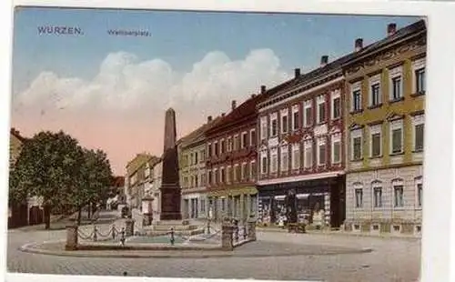 56738 Feldpost Ak Wurzen Wettinerplatz 1917