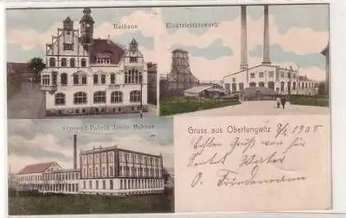 55284 Mehrbild Ak Gruß aus Oberlungwitz in Sachsen 1908