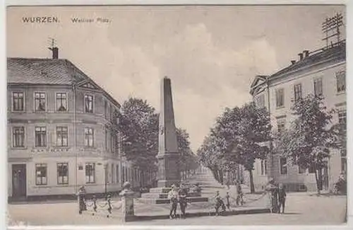 27485 Ak Wurzen Wettiner Platz Gasthaus um 1910