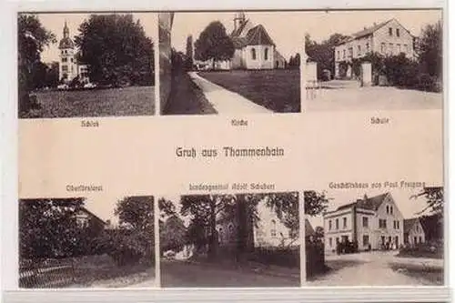 51495 Mehrbild Ak Gruß aus Thammenhain Gasthof usw. 1910