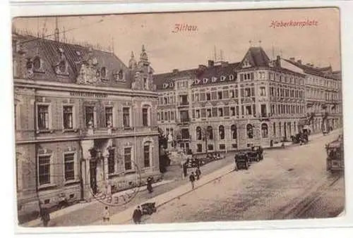 57407 Ak Zittau Haberkornplatz mit Verkehr 1907