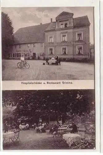 54283 Mehrbild Ak Hospitalschänke und Restaurant Grimma 1914