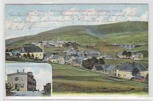 49396 Präge Ak Oberwiesenthal Unterkunftshaus 1909
