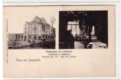 55820 Mehrbild Ak Gruß aus Lengenfeld Restaurant zur Quetsche um 1910