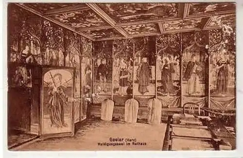 43191 Ak Goslar Huldigungssaal im Rathaus um 1920