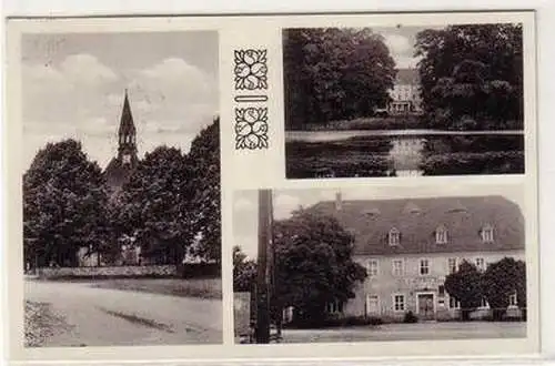 52494 Ak Calbitz in Sachsen Gasthof "Drei Lilien" 1941