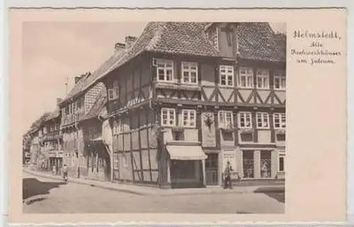 46334 Ak Helmstedt alte Fachwerkhäuser am Juleum um 1940