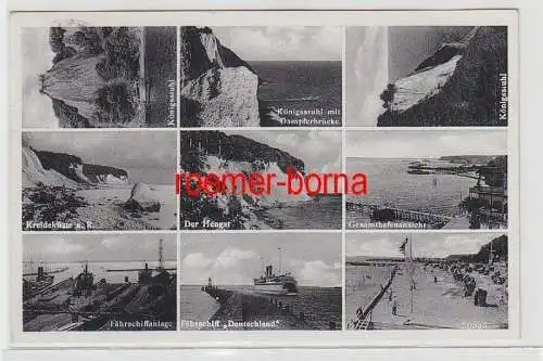 70946 Mehrbild Ak Gruß aus dem Ostseebad Saßnitz auf Rügen 1933