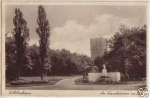 09582 Ak Wilhelmshaven Am Friesenbrunnen im Park 1942