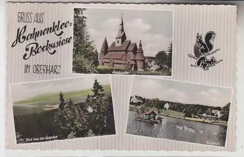 71724 Mehrbild Ak Gruß aus Hahnenklee Bockswiese im Oberharz 1961
