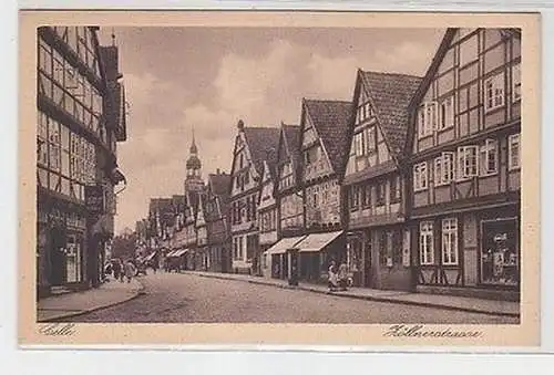 10218 Ak Celle Zöllnerstrasse mit Geschäften um 1930
