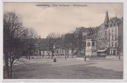 39421 Ak Luxembourg Luxemburg - Wilhelmsplatz mit Denkmal um 1930
