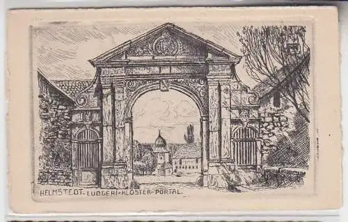53122 Ak Helmstedt Ludgeri Kloster Portal um 1925