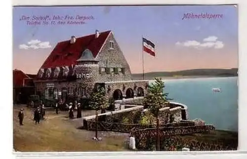 04399 Feldpost Ak Möhnetalsperre "Der Seehof" 1915