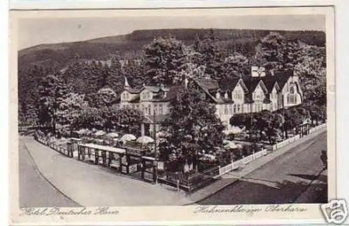 33104 Ak Hahnenklee Oberharz Hotel Deutsches Haus 1934