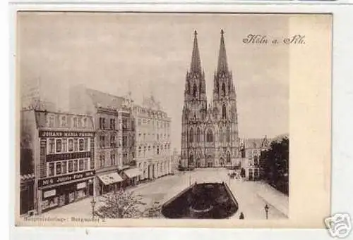 10946 Ak Köln am Rh. Hauptniederlage Burgmauer 2 um1920