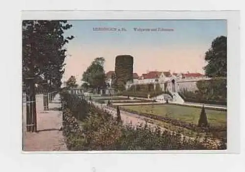 34806 Ak Uerdingen a. Rh. Wallgarten und Eulenthurm 1915