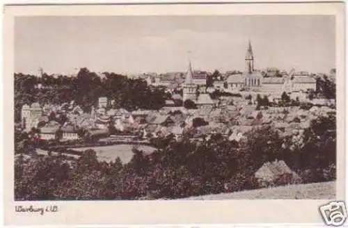 20543 Ak Warburg i.W. Totalansicht 1943