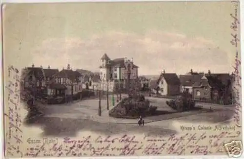12199 Ak Essen Ruhr Krupps Colonie Alfredshof 1907